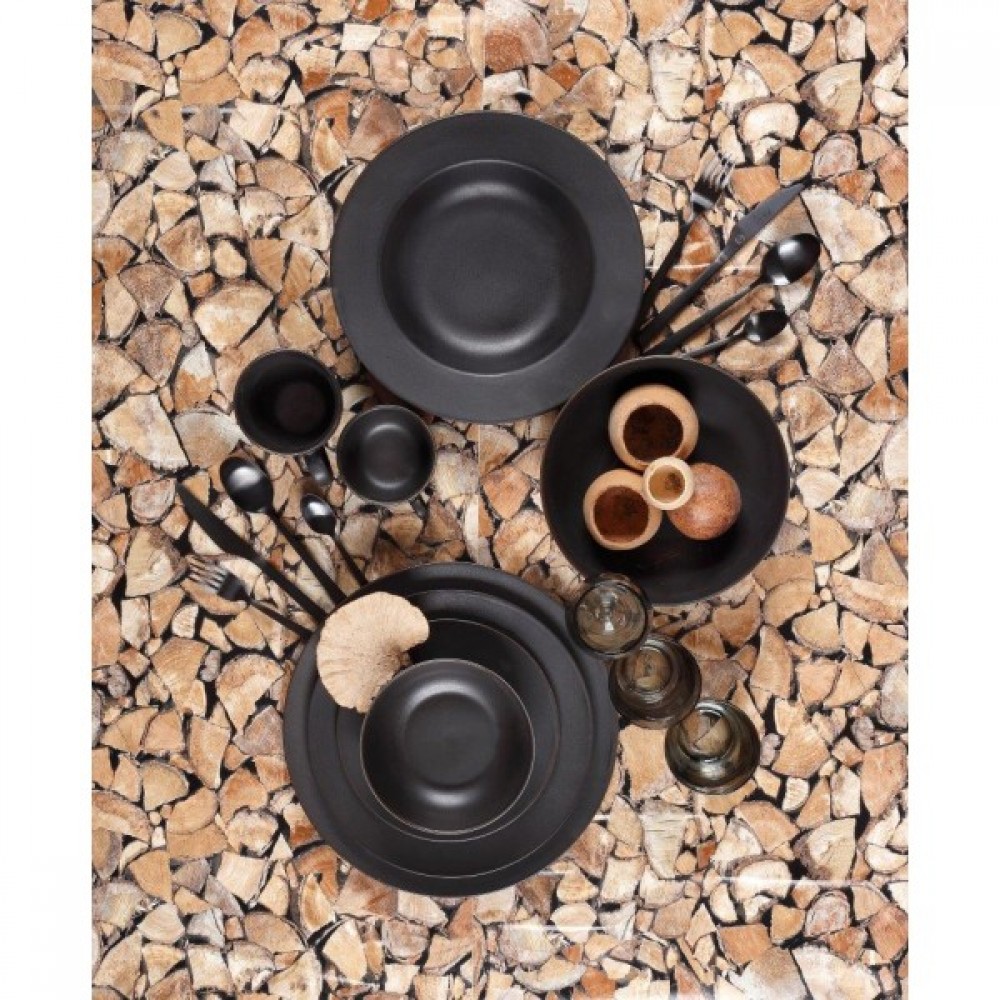 Σετ 20 Τμχ Φαγητού Πορσελάνη Cryspo Trio NERO