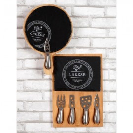 Cryspo Trio Πλατώ Σερβιρίσματος Τυριών Ξύλινο 32x23cm 3τμχ