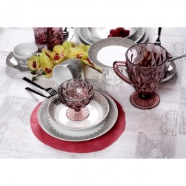 Cryspo Trio Plaza Σερβίτσιο Πιάτων από Πορσελάνη Μπεζ 20τμχ