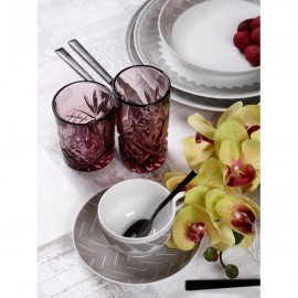 Cryspo Trio Plaza Σερβίτσιο Πιάτων από Πορσελάνη Μπεζ 20τμχ