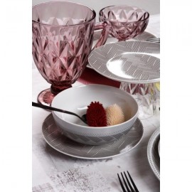 Cryspo Trio Plaza Σερβίτσιο Πιάτων από Πορσελάνη Μπεζ 20τμχ