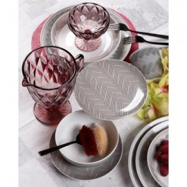 Cryspo Trio Plaza Σερβίτσιο Πιάτων από Πορσελάνη Μπεζ 20τμχ