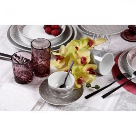 Cryspo Trio Plaza Σερβίτσιο Πιάτων από Πορσελάνη Μπεζ 20τμχ