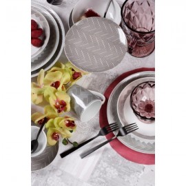 Cryspo Trio Plaza Σερβίτσιο Πιάτων από Πορσελάνη Μπεζ 20τμχ