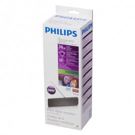 Philips SDV5225/GRS Κεραία τηλεόρασης HDTV εσωτερικού χώρου με ενισχυτή 38dB – 27.5 x 7 cm