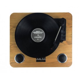 Akai ATT-09 Ξύλινο πικάπ με ενσωματωμένα ηχεία