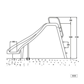 Πολυεστερική τσουλήθρα PSR-180H σε δεξιόστροφο σχεδιασμό