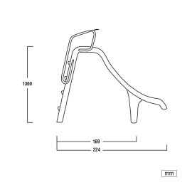 Παιδική πολυεστερική τσουλήθρα σε ευθύγραμμο σχεδιασμό PSS-130H