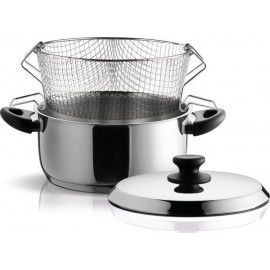 Pyramis Zeon Κατσαρόλα Φριτέζα από Αλουμίνιο 5.2lt / 24cm