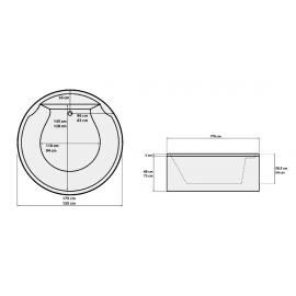 ROSES SPA Φ180 ΑΚΡΥΛΙΚΗ