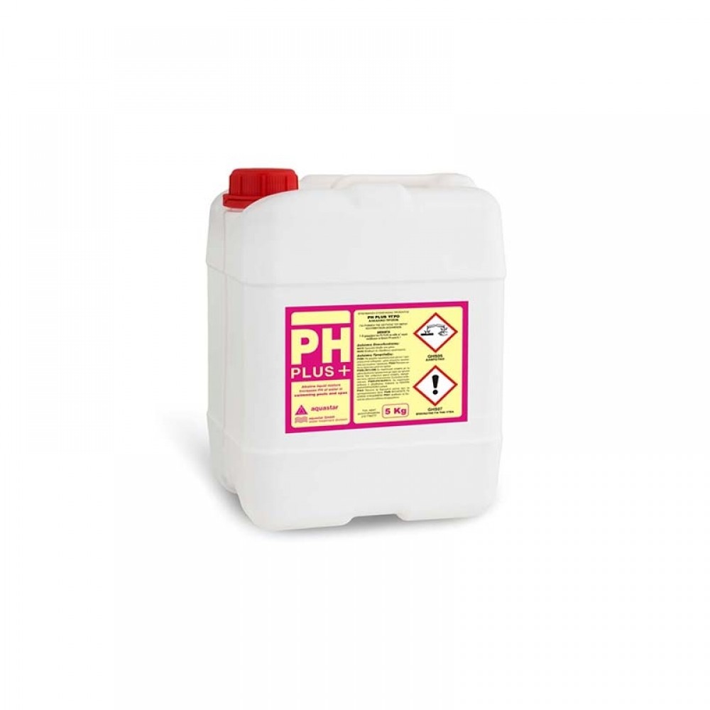 Aquastar PH Plus+ Πισίνας σε Υγρό 5kg   