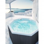 Spa Μπανιέρα Ακρυλική με Υδρομασάζ 195x195xΥ0,94cm