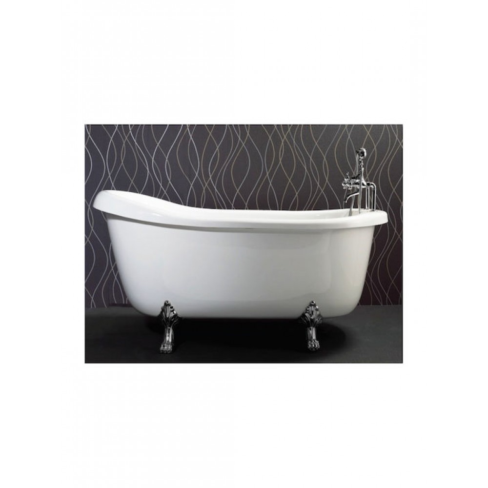Sanitec Retro White Μπανιέρα Ελεύθερης Τοποθέτησης Ακρυλική 170x86cm