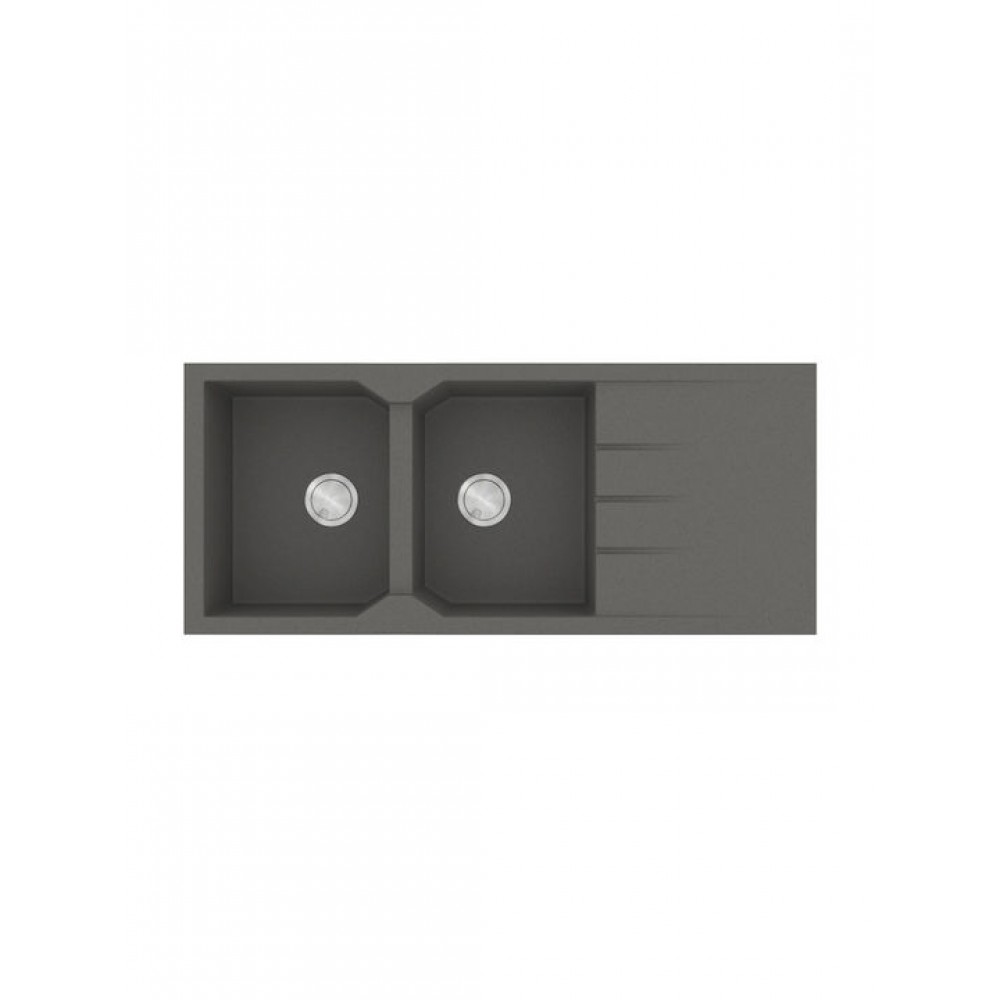 Sanitec Ultra Granite Ένθετος Νεροχύτης από Συνθετικό Γρανίτη Μ116xΠ50cm Pietra