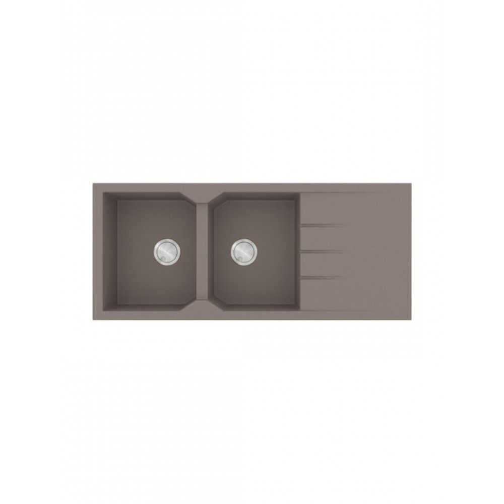 Sanitec Ultra Granite 800 Ένθετος Νεροχύτης από Συνθετικό Γρανίτη Μ116xΠ50cm 