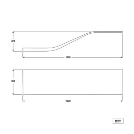 Πολυεστερικό τραμπολίνο μήκους 1,60m SB-160   