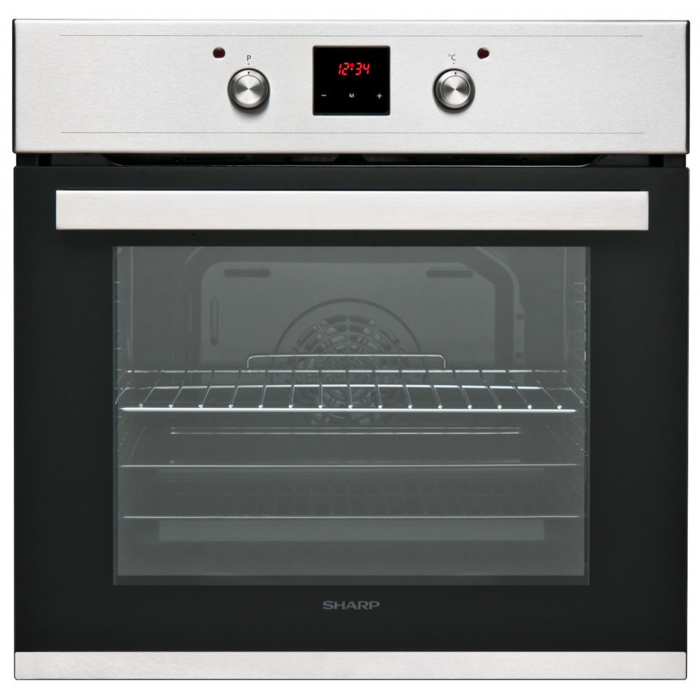 SHARP K-60D22IM1-EU Εντοιχιζόμενος Φούρνος 69L με Αέρα και Inox Πρόσοψη