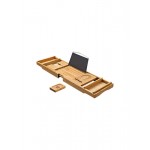 Songmics Ραφιέρα Μπάνιου Bamboo με 1 Ράφι 109x4.5x23cm