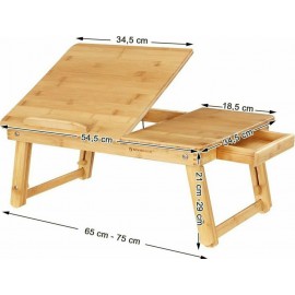 Songmics Τραπεζάκι για Laptop Καφέ (LLD01N)