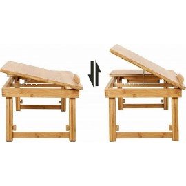 Songmics Τραπεζάκι για Laptop Καφέ (LLD01N)