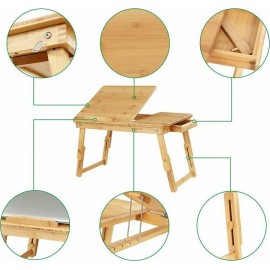 Songmics Τραπεζάκι για Laptop Καφέ (LLD01N)