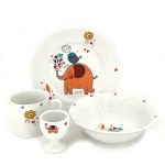 SP Tableware Σετ Φαγητού Elephant από Πορσελάνη Λευκό 4τμχ