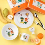 SP Tableware Σετ Φαγητού Froggy από Πορσελάνη Λευκό 4τμχ