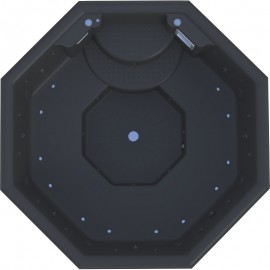 Spa Μπανιέρα Ακρυλική με Υδρομασάζ 195x195xΥ0,94cm