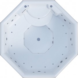 Spa Μπανιέρα Ακρυλική με Υδρομασάζ 195x195xΥ0,94cm