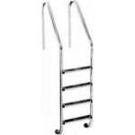 Σκάλα Πισίνας Standard PLS-400 με 4 Σκαλοπάτια από Ανοξείδωτο Ατσάλι 119.6x50εκ.