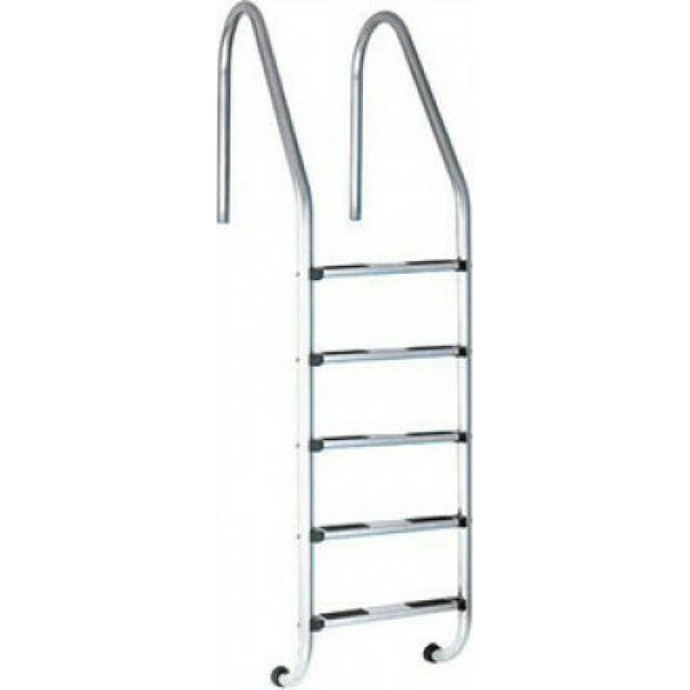 Σκάλα Πισίνας Standard με 5 Σκαλοπάτια από Ανοξείδωτο Ατσάλι 144.6x50εκ.