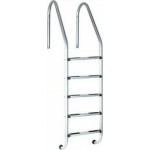Σκάλα Πισίνας Standard με 5 Σκαλοπάτια από Ανοξείδωτο Ατσάλι 144.6x50εκ.