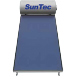 SUNTEC-ECO Ηλιακός θερμοσίφωνας  125 LT με ένα επιλεκτικό συλλέκτη 2.00m2 διπλής ενέργειας βάση ταράτσας