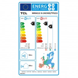 TCL Miracle III Κλιματιστικό Inverter 24000 BTU A+++/A++ με WiFi