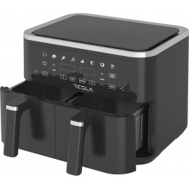 Tesla AF900BSD Air Fryer με Διπλό Αποσπώμενο Κάδο 9lt Μαύρο