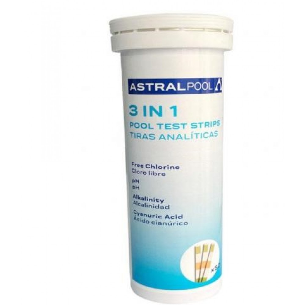 Test strips Astralpool 3 in 1