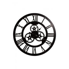 The Home Deco Factory Αντικέ Ρολόι Τοίχου Ξύλινο 70cm