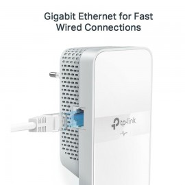 TP-LINK TL-WPA7617 KIT v1 Powerline Διπλό για Ασύρματη Σύνδεση Wi‑Fi 5 με Passthrough Πρίζα και Θύρα Gigabit Ethernet
