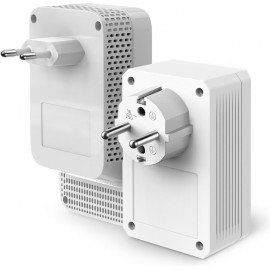 TP-LINK TL-WPA7617 KIT v1 Powerline Διπλό για Ασύρματη Σύνδεση Wi‑Fi 5 με Passthrough Πρίζα και Θύρα Gigabit Ethernet