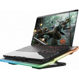 Trust GXT 1126 Aura Cooling Pad για Laptop έως 17.3" με 1 Ανεμιστήρα και Φωτισμό