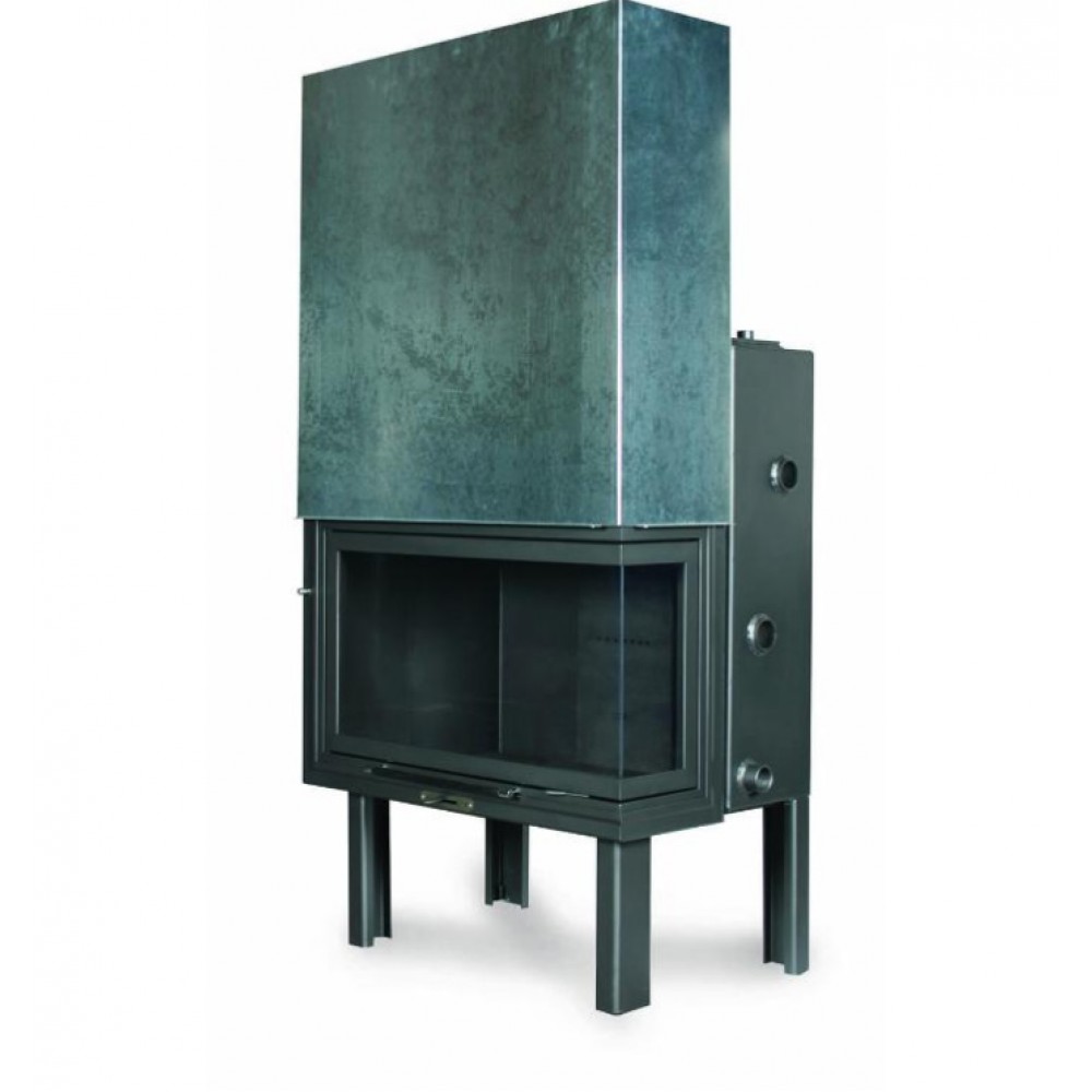 Sunshine 80 BD BOILER CORNER - Ενεργειακό τζάκι καλοριφέρ (νερού) γωνιακό 30kw