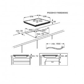 Zanussi ZHRN642X Κεραμική Εστία Αυτόνομη 57.6x50.6cm
