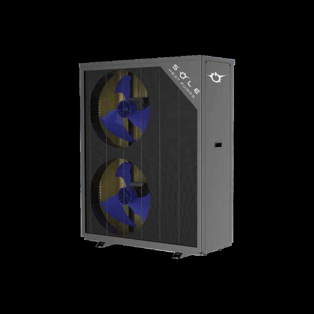 SOLE Αντλία θερμότητας HPM24KW3PHR290 Τριφασική  (Ψύξη 17,0kW - Θέρμανση 24,0kW) 75°C Monoblock με Wi-Fi
